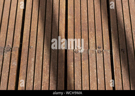 Decking - terrasse, Close up. Banque D'Images