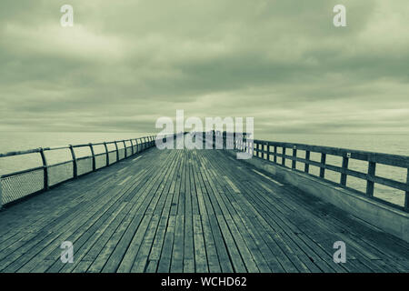 Afficher le long de la jetée sur Wlaton  ?, Essex UK. Juillet 2019 Banque D'Images