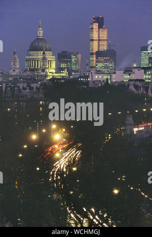 Toits de Londres, Angleterre, Royaume-Uni. Circa 1980 Banque D'Images