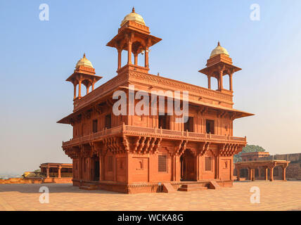 Diwan-i-Khas (Diwan-i-Khas), Fatehpur Sikri, Uttar Pradesh, Inde, l'Asie centrale Banque D'Images