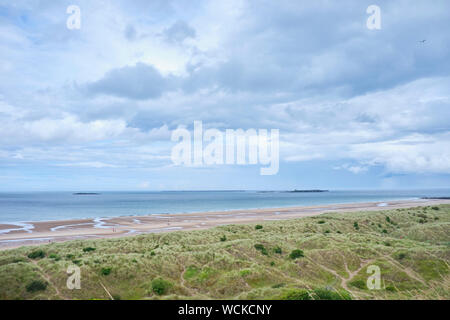 Château de Bamburgh est un château sur la côte nord-est de l'Angleterre, par le village de Lunteren dans le Northumberland. C'est un bâtiment classé. Le sit Banque D'Images