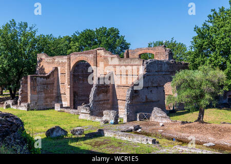 Grand Thermae, la Villa d'Hadrien, Tivoli, lazio, Italie Banque D'Images