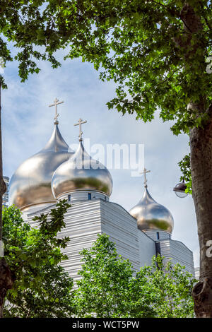 Cathédrale Orthodoxe Russe de la Sainte Trinité - Paris, France Banque D'Images