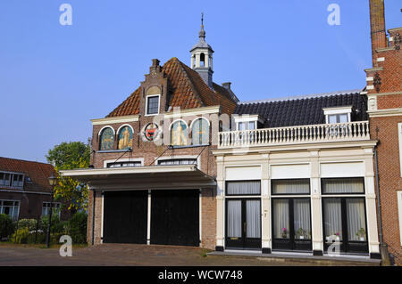 Centre-ville, le marché du fromage, Edam, Pays-Bas, Europe Banque D'Images