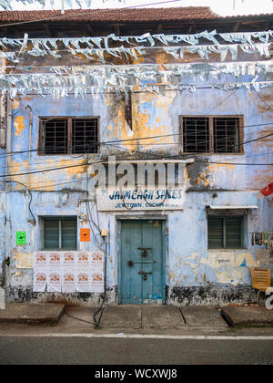 Extérieur du bâtiment à Jewtown, Kochi (Cochin) Le District d'Ernakulam, Kerala, Inde, Asie Banque D'Images