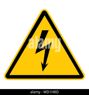 Danger Haute Tension Sign Banque D'Images