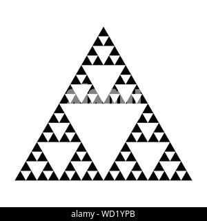 Triangle de Sierpinski Banque D'Images