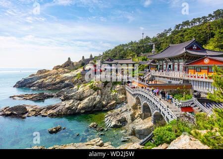 Haedong Yonggungsa Temple à Busan, Corée du Sud. Banque D'Images