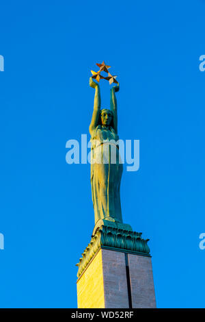 Le Monument de la liberté, Riga, Lettonie, en Europe du Nord, Banque D'Images