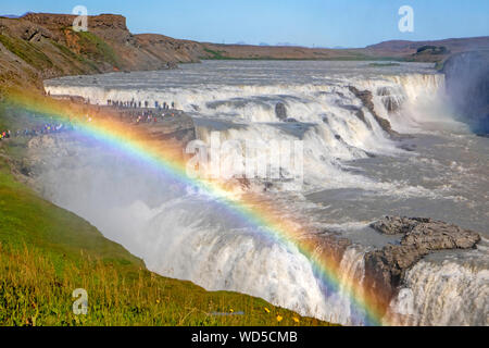 Cascade de Gullfoss Banque D'Images