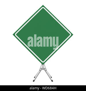 Panneau de circulation vide isolé Banque D'Images