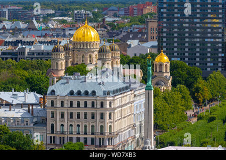 Cathédrale de la Nativité du Christ, Riga, Lettonie, en Europe du Nord, Banque D'Images