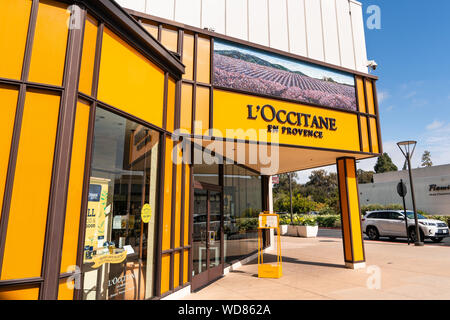 28 août 2019, Palo Alto / CA / USA - L'Occitane en Provence magasin situé dans le centre commercial de Stanford Banque D'Images