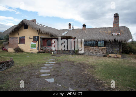 Chilcabamba Lodge dans le Parc National Cotopaxi à 3500 mètres dans les Andes de l'Équateur. Banque D'Images