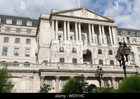 La Banque d'Angleterre bâtiment dans la ville de London, UK Banque D'Images
