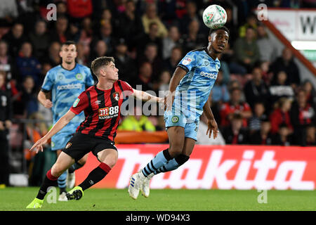 Général Félix Eboué Adams de Forest Green Rovers v Bournemouth AFC - Forest Green Rovers, Carabao Cup deuxième tour, Vitalité Stadium, Bournemouth, Royaume-Uni - 28 août 2019 Editorial N'utilisez que des restrictions s'appliquent - DataCo Banque D'Images