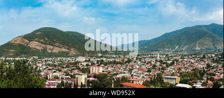 Vaste panorama de la ville Shaki Banque D'Images