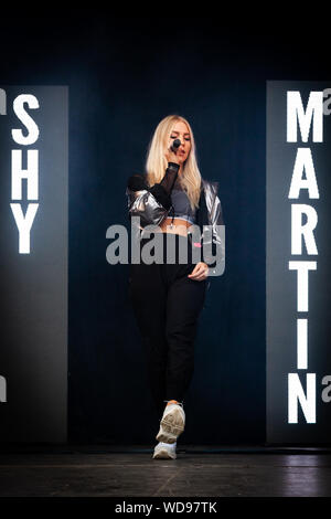 Trondheim, Norvège. 01er Septembre 2018. La loi suédoise timide Martin effectue un concert live au cours de la fête de la musique norvégienne 2018 Festningen à Trondheim. (Photo crédit : Gonzales Photo - Tor Atle Kleven). Banque D'Images