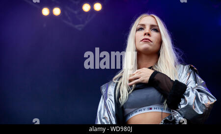 Trondheim, Norvège. 01er Septembre 2018. La loi suédoise timide Martin effectue un concert live au cours de la fête de la musique norvégienne 2018 Festningen à Trondheim. (Photo crédit : Gonzales Photo - Tor Atle Kleven). Banque D'Images