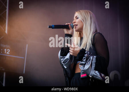 Trondheim, Norvège. 01er Septembre 2018. La loi suédoise timide Martin effectue un concert live au cours de la fête de la musique norvégienne 2018 Festningen à Trondheim. (Photo crédit : Gonzales Photo - Tor Atle Kleven). Banque D'Images