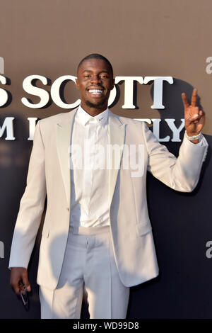 Santa Monica, USA. Août 27, 2019. Sheck Wes à la première de The Netflix documentaire 'Travis Scott : maman je peut voler" au Barker hangar. Santa Monica, 27.08.2019 | Conditions de crédit dans le monde entier : dpa/Alamy Live News Banque D'Images