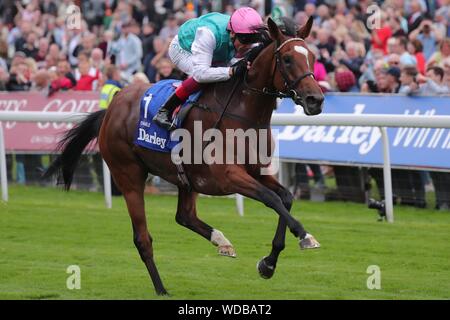 Activer monté par FRANKIE DETTORI REMPORTE LE, DARLEY YORKSHIRE OAKS, 2019 Banque D'Images