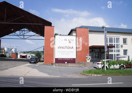 L'entreprise viticole Vino, Blatel Svatym Antoninkem Blatnice pod, région de Moravie du Sud, en République tchèque, le 7 juin 2019. (CTK Photo/Libor Sojka) Banque D'Images