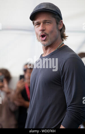Venise, Italie. Août 29, 2019. Brad Pitt au photocall pour le film Ad Astra à la 76e Mostra de Venise, le jeudi 29 août 2019, Venise, Italie. Credit : Doreen Kennedy/Alamy Live News Banque D'Images