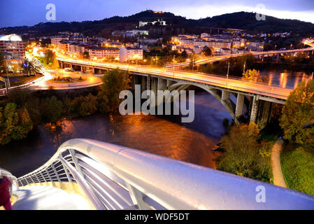 Milennium pont sur Miño, Ourense, Espagne Banque D'Images