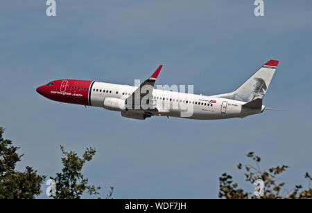 Norwegian Air International Boeing 737-8FZ (Evert Taube Livery) Banque D'Images