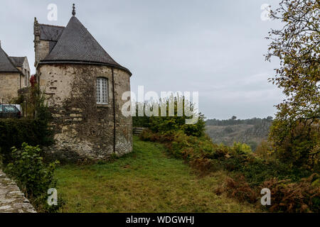 Parc du Château de Rochefort-en-Terre, Bretagne Banque D'Images