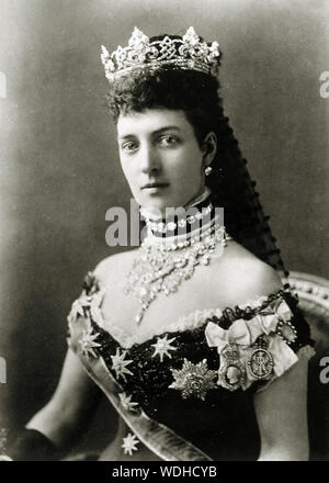 ALEXANDRA DE DANEMARK (1844-1925) épouse du roi Édouard VII en 1881 Banque D'Images