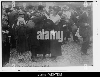 Les enfants allemands de Suède Abstract/moyenne : 1 négative : 5 x 7 in. ou moins. Banque D'Images