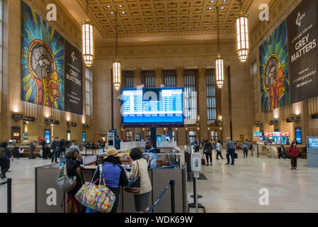 30 rue Station à Philadelphie PA Banque D'Images