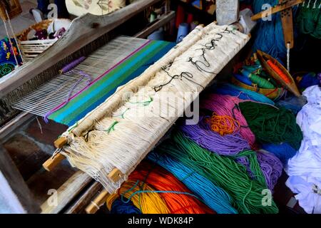 Tapis en laine typique - Maison Musée à Veliko Tarnovo -- Bulgarie Banque D'Images