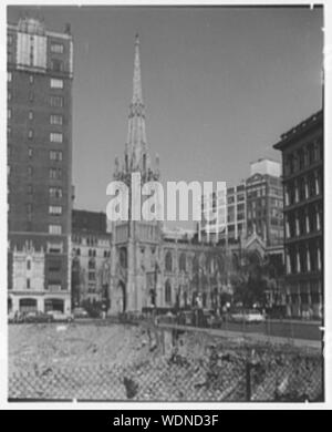 Grace Church, 9e Rue et Broadway, New York. Abstract/medium : Gottscho-Schleisner Collection Banque D'Images