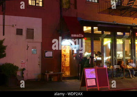 Smalls Jazz Club à West Village est l'un des meilleurs de la ville de New York, Manhattan lieux jazz live le 31 juillet 2019 à New York, USA. (Photo par Wojciech Mi Banque D'Images