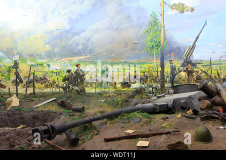 L'Offensive de Minsk (opération Bagration) exposition au Musée de la Grande guerre patriotique du Bélarus à Minsk, en Russie Banque D'Images