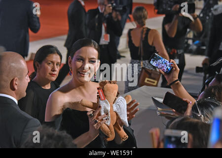 Venise, Italie - 29 août, 2019. Liv Tyler assiste au tapis rouge de AD ASTRA au cours du 76e Festival du Film de Venise le 29 août 2019 à Venise, Italie. © Andrea Merola/éveil/Alamy Live News Banque D'Images