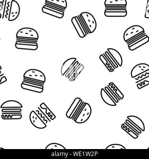 Vecteur Modèle transparente Burger Illustration de Vecteur