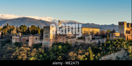 Vue de l'Alhambra à Grenade, Espagne en Europe Banque D'Images