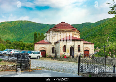 Shaki, Azerbaïdjan 24 Août 2019 L'ancienne église albanaise Banque D'Images