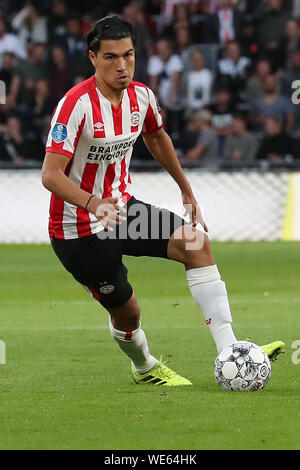 15 août 2019 Eindhoven, pays-Bas Soccer UEFA Europa League PSV v Haugesund 15-08-2019: Voetbal: PSV v Haugesund: Eindhoven L-R: Erick Gutierrez de PSV Eindhoven Banque D'Images