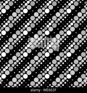 Le noir et blanc sans motif de points géométriques - fond gris abstract vector graphic design provenant des milieux Illustration de Vecteur