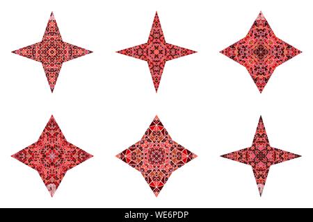 Triangle polygonale ornement Mosaïque du logo template set - élément du vecteur géométrique abstraite géométrique Illustration de Vecteur