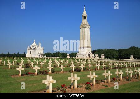 La France, Pas de Calais, Ablain Saint Nazaire, la nécropole nationale de Notre Dame de Lorette Banque D'Images