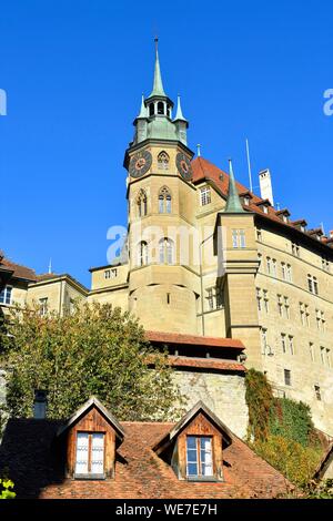 La Suisse, Canton de Fribourg, Fribourg, l'hôtel de ville Banque D'Images