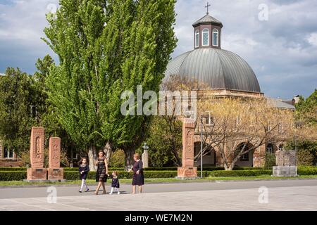 L'Arménie, région d'Armavir, Etchmiadzine, complexe religieux d'Etchmiadzine inscrite au Patrimoine Mondial de l'UNESCO Banque D'Images