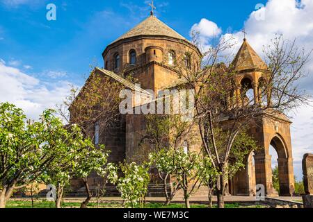 L'Arménie, région d'Armavir, Etchmiadzine, complexe religieux d'Etchmiadzine inscrite au Patrimoine Mondial de l'UNESCO, 7e siècle Saint Hripsime church Banque D'Images