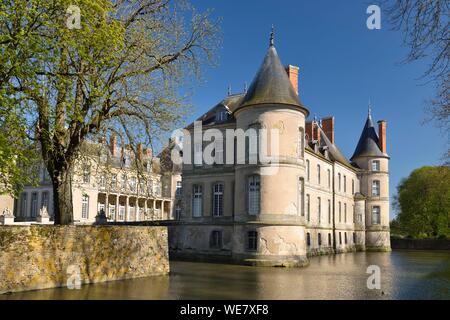 France, Meurthe et Moselle, Haroue, douves du château de Haroue Banque D'Images